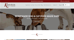 Desktop Screenshot of knowbetterpetfood.com